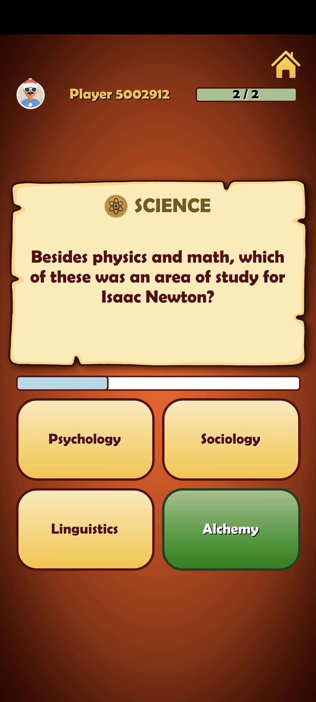 Science Category Question